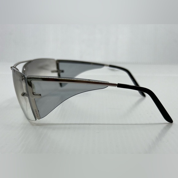 Fendi FS261 Silvercloud Frameless F-Motif Sunglasses - Picture 3 of 11
